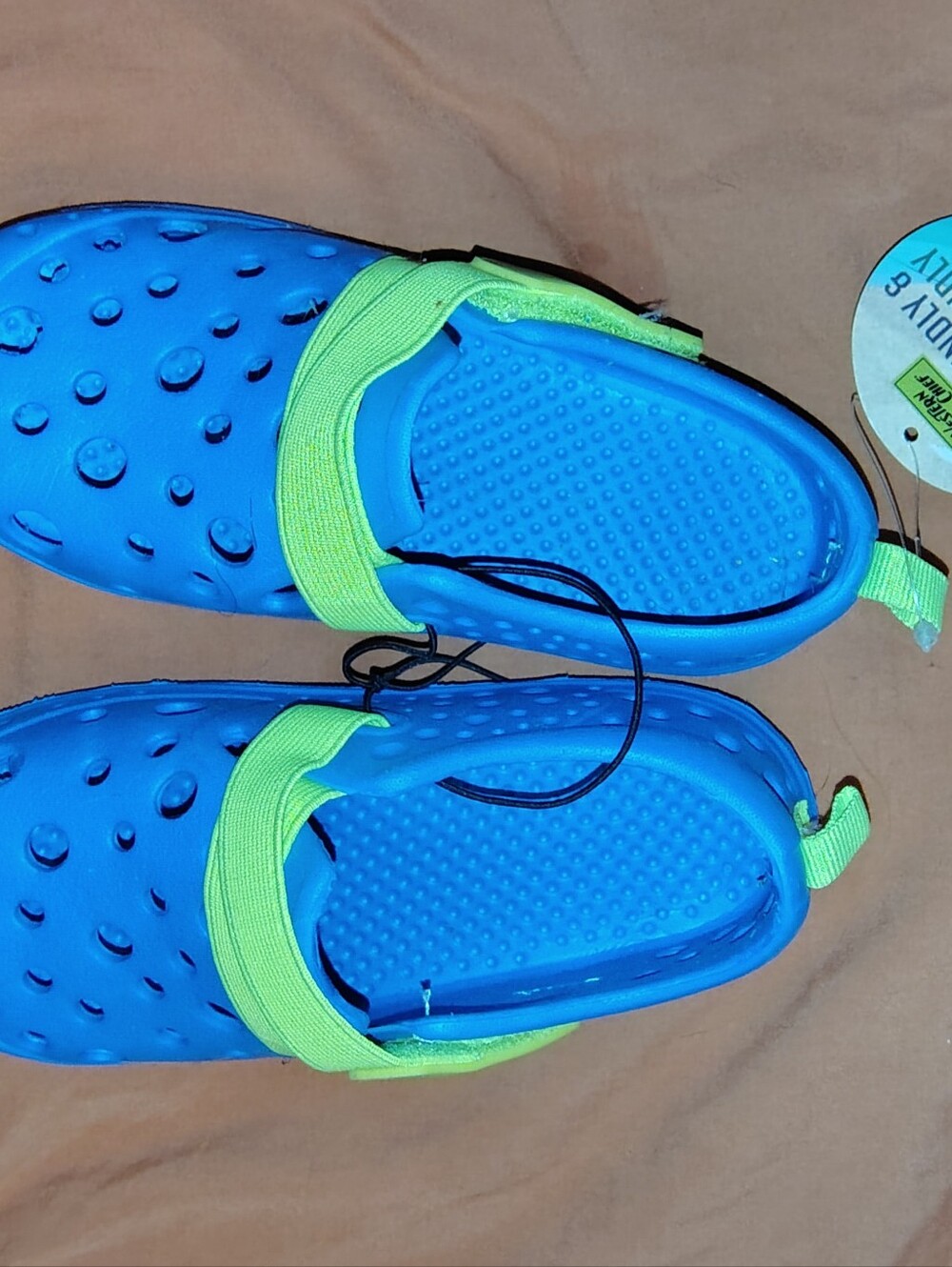 NWT Western Chief Boy's Size 13 Blue/Lime Green Clogs